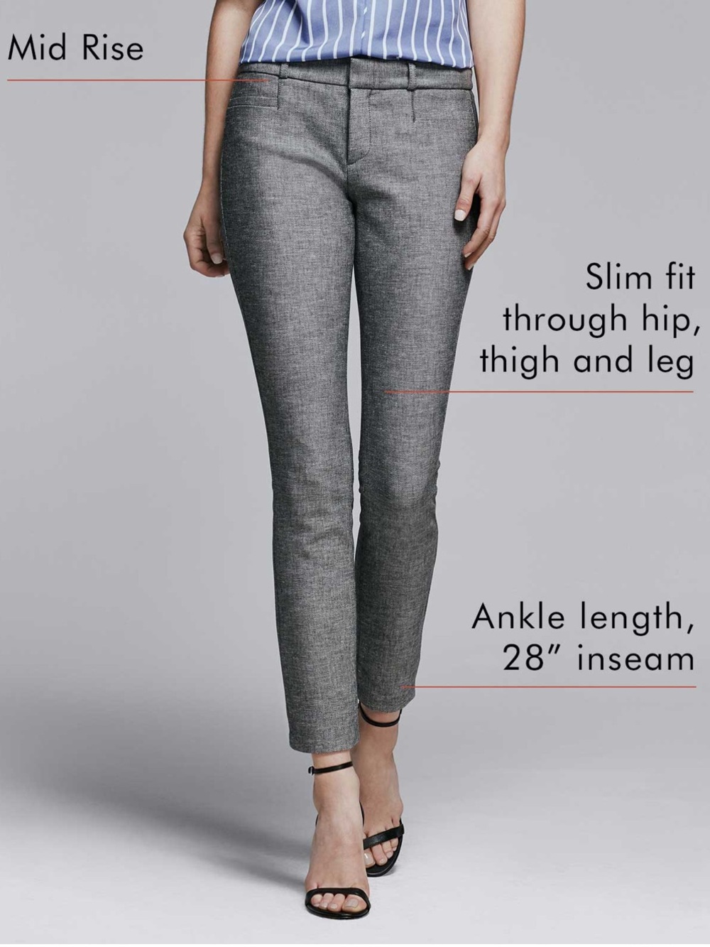 NWT Banana Republic Mid Rise Sloan Pants 2R